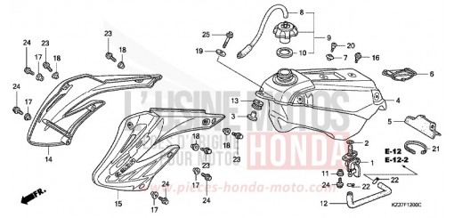 RESERVOIR A CARBURANT CR250R3 de 2003